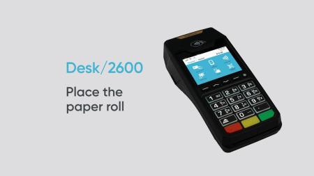 DESK/2600 - Como colocar o rolo de papel