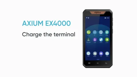 AXIUM EX4000 - Como carregar o terminal