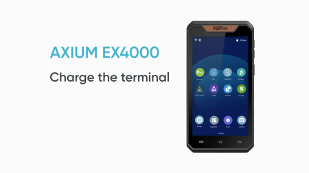 AXIUM EX4000 - Charge the terminal