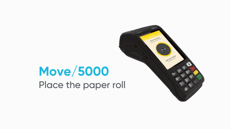 Move/5000 - Colocar el rollo de papel