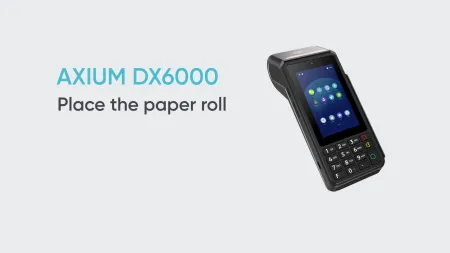 AXIUM DX6000 - Place the paper roll